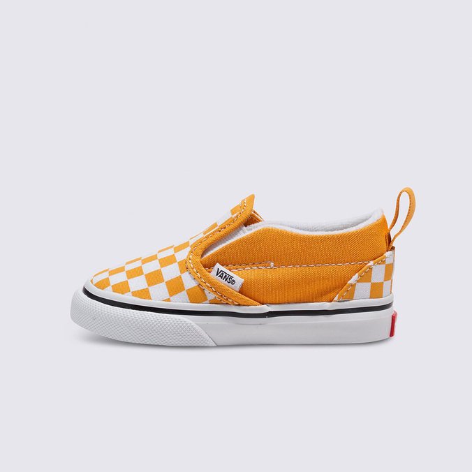Tênis Slip-On V Infantil Checkerboard Golden Glow