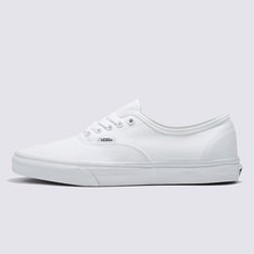 Nascido em Anaheim, Califórnia, em 1966, o Authentic é o estilo tradicional original da Vans. Originalmente conhecido como Vans #44 Deck Shoes, o Authentic se tornou um ícone cult imediato e incorpora nossa atitude “Off The Wall” desde então. Construído com um perfil simples com cadarço, o Tênis Authentic True White é um clássico que mantém viva a vibe old skool. Com cabedal em lona resistente na cor branca, apresenta vira lateral de borracha na cor branca, ilhós de metal e o solado emborrachado em waffle exclusivo Vans.